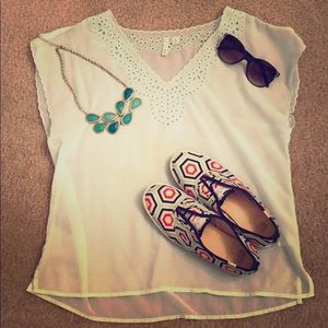 Mint Chiffon Blouse